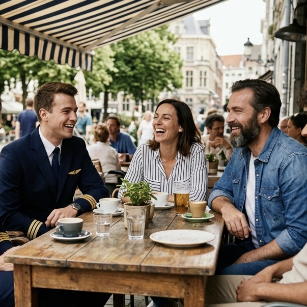 Crew café moment